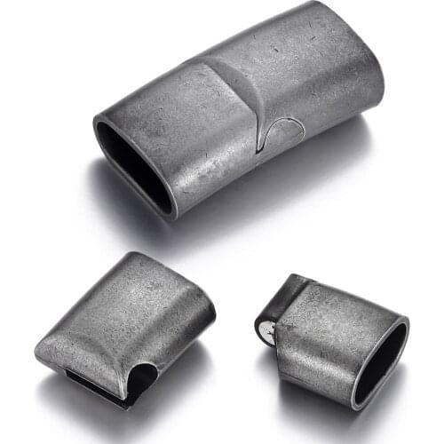 Stainless Steel Magnetic Clasp 12x6mm Lividity Plated Vintage Fastener Bracelet DIY Jewelry Making Closure Magnet Buckle