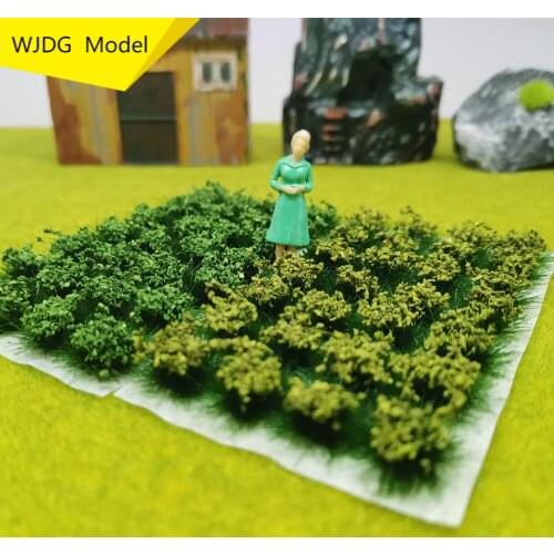 28 pcs The simulation model scene shrub grass cluster military static field landscape building sand table DIY handmade materials