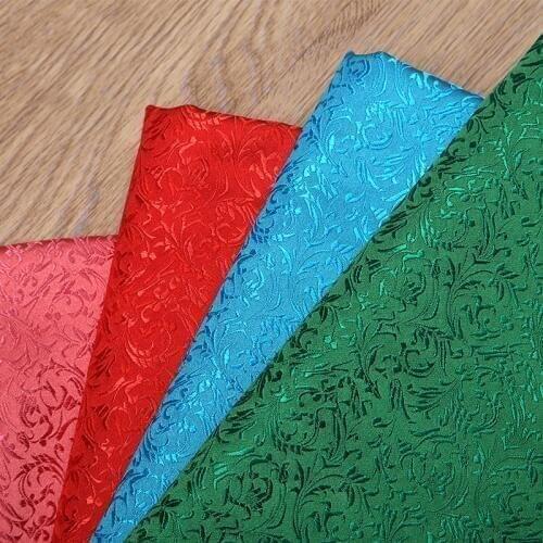 New Fashion Flower style Metallic damask Fabric DIY sewing cloth women dress bedding sofa cushion patchwork home decoration