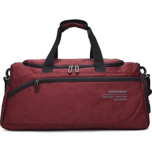 New Fitness Gym Bag Women Sport Casual Travel Bag Women&Men Crossbody Bag Tote Weekend Bag Overnight Bag Shoe Organizer Big Bag