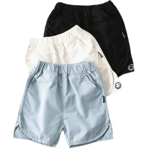 2021 New Boys Pant Baby Boy Clothes Children Summer Shorts For Boys Casual Beach Shorts Cotton Breathable Short Pants 2-10Y