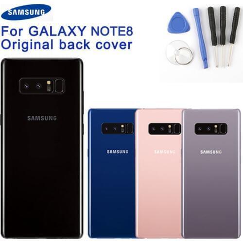 Original Samsung Back Battery Door Rear Glass Case For Samsung Galaxy Note 8 Note8 N9500 N9508 N950F Glass Case Custom Edition