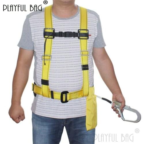 PB Playful bag Safety belt for working at height Double back differential safety belt Scaffolder Electrician safety protect ZL94
