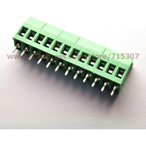 PHISCALE 5pcs PCB Terminal Blocks 5.08mm 9pin 300V 25A