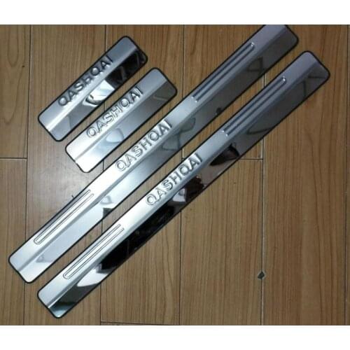For Qashqai 2009 2010 2011 2012 2013 2014 Yingbin pedal threshold doorsill Scuff plate stainless steel auto part 4