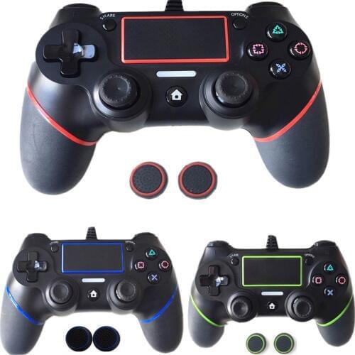 PS4 Controller 1.5M Wired Gamepad For Playstation 4 Dualshock 4 Joystick Gamepads Multiple Vibration 6 Axies PS4 Updated Gaming