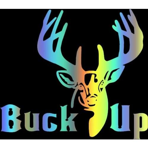 S51480# Various Sizes/Colors Car Stickers Vinyl Decal Buck Up Motorcycle Decorative Accessories Creative Laptop Helmet