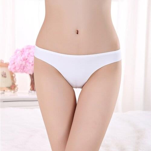 Sexy Lingerie Womens Panties Briefs Lace Transparent Low-Waist Underpant Temptation Thongs Seamless G-String Female Underwear