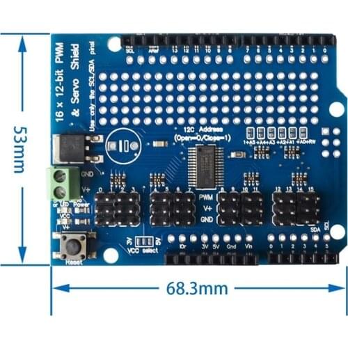 Servo shield 16 Channel 12-bit PWM/Servo Driver-I2C interface PCA9685 or Raspberry shield module
