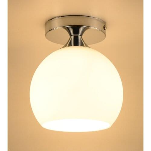 Modern Minimalist Corridor Ceiling Lamp Nordic Balcony Porch Corridor Kitchen Creative Engineering Glass Ceiling Lamp
