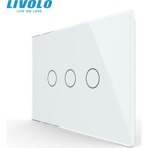 LIVOLO US Standard C9 New Series Wall Touch Screen Panel Switch ,Crystal Glass,ac 110-220V,Backlight Dispaly, Sensor Control