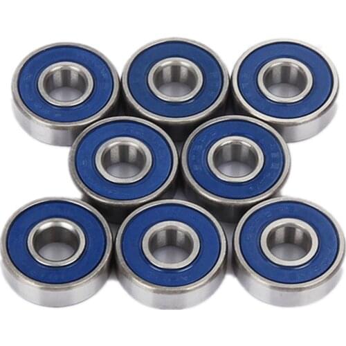10pcs ABEC-9 608 2RS Inline Roller Skate Wheel Bearing Blue Sealed Mini Ball Bearing Home Electrical Appliances Mechanical Parts