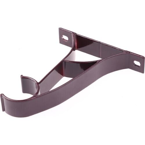 2 Pcs Metal Double Curtain Drapery Bracket Rod Suits Drape Rod Pole Curtain Rod Pole Bracket Double Rod Support 25mm