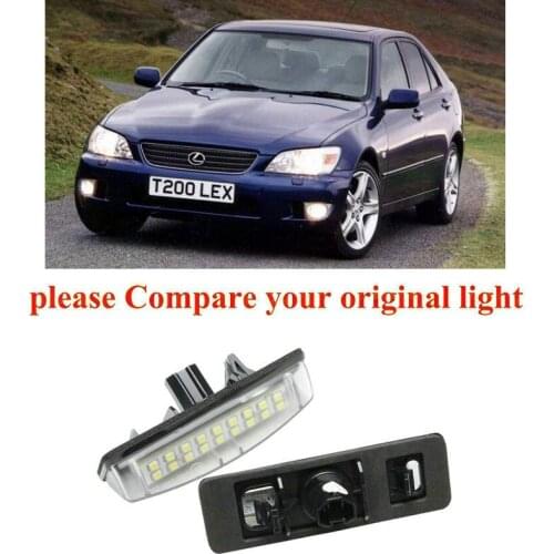 2pc Car Accessories Special Car License Plate Light Lamp For Lexus is200 is300 1999-2005 Ls430 00-06 canbus error free