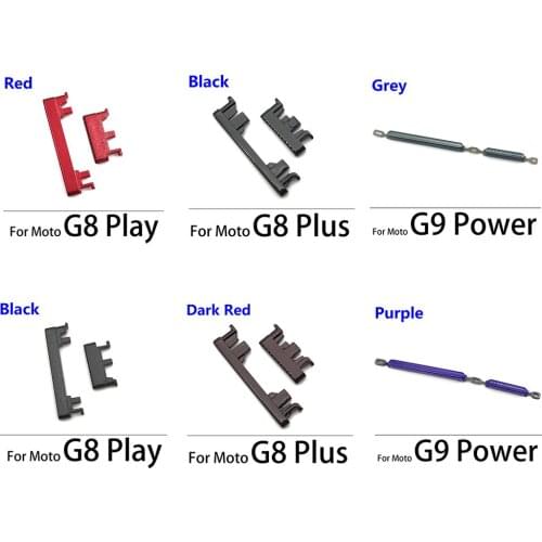 20PCS New Side Volume Button + Power ON OFF Buttton Key Set For Moto G7 G9 G8 Power Lite G8 G9 Plus G7 G8 Play Replacement Parts