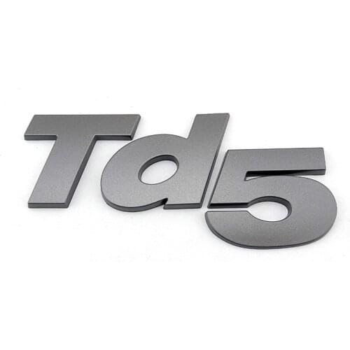 3D car Lettering Logo glossy black Td5 auto Badges Car Emblem for land rover Defender RX/SVX/90 3d Logo 300 110 200 wing