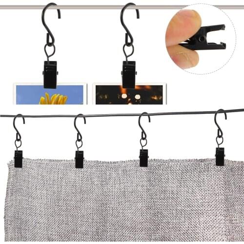 50pcs Curtain Fixing Clamps Curtain Fixator Hook Clamps Curtain Clip Accessories