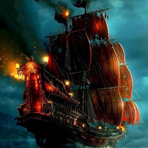 Full Square/Round Drill 5D DIY Diamond Painting "Pirate Ship" 3DPatterns Rhinestones Embroidery Cross Stitch 5D Home Decor Gift