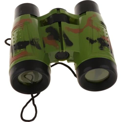 6x30 Kid Binoculars Telescope Science Lens Toy Explorer Magnifier For Bird Watching Outdoor Camping Detective Pretend Game Gift