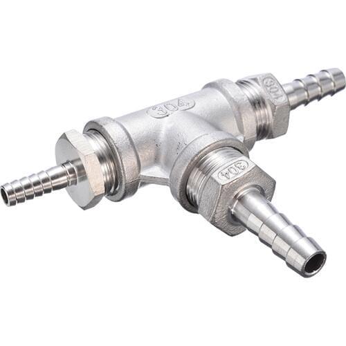 2 Micron Stainless Steel Diffusion Stone Oxygen Stone Fitting for Homebrew Wine Beer with 1/4"Barb