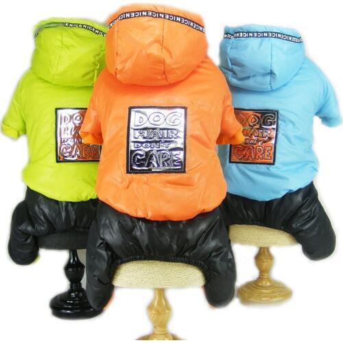 Four Legs Dog Winter Clothes Thick Fleece Dog Hoodie Warm Parka Pet Clothes For Small Dogs Jumpsuit For Chihuahua Yorkshire 05