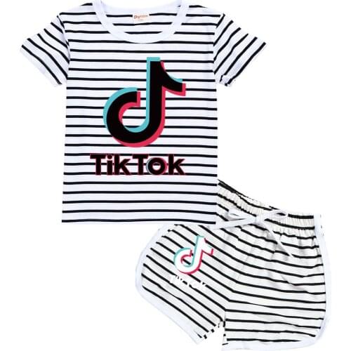 TIK TOK Little Boy Girl Cartoon T shirt Shorts Set Kid Baby Fire man T-shirt Shorts Toddler Clothing Set