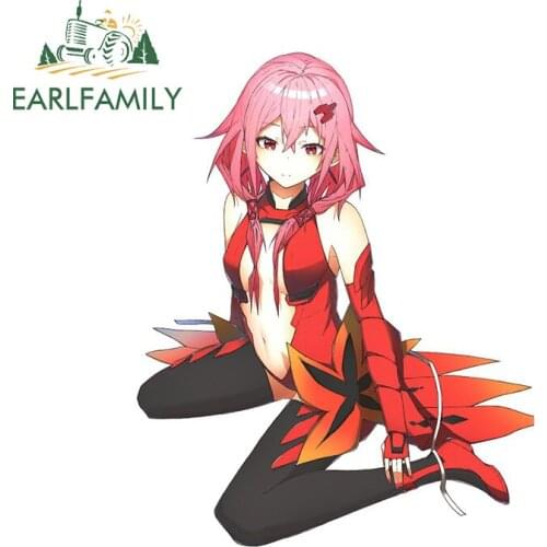 EARLFAMILY 13cm x 10.6cm for Guilty Crown Creativite Decal Air Conditioner Car Sticker Scratch-Proof Windows Car Door Protector
