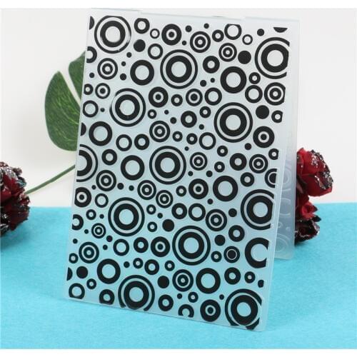 Circle Stamps Bubble Plastic Embossing Folder Template For Scrapbooking Photo Album Paper Card Background Decoration