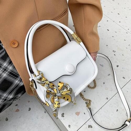 Fashion Exquisite Shopping Bag Retro Casual Women Totes Shoulder Bags Female Leather white Chain Handbag for Women 2021