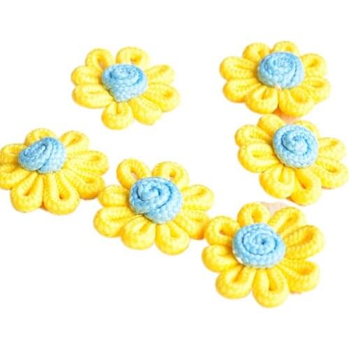 Fashion Simple Lovely Hand Sewn Flowers For Headdress Hairpin Skirt Shirt Accessories Material