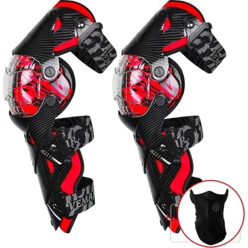 2020 NEW Motorcycle Knee Pad Men Carbon fiber Protective Gear Knee Gurad Knee Protector Gear Motocross Joelheira Moto