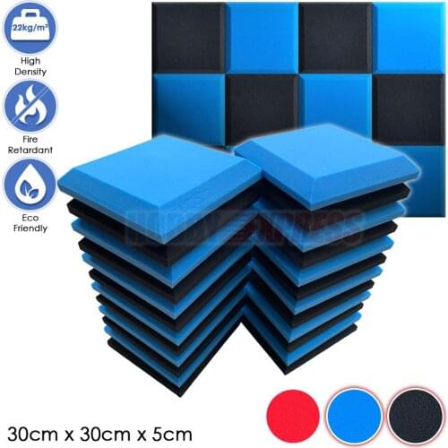 Arrowzoom Pro Series Flat Bevel Acoustic Foam Panels Studio Sound Absorption Audio Foams Wall Decoration Home Improvement KK1196