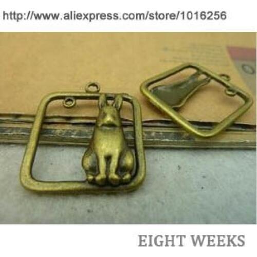 Zinc alloy pendant jewelry accessories diy handmade material charms The rabbit box