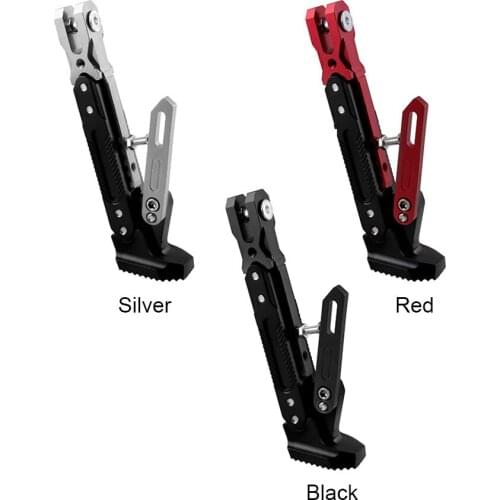 Motorcycle Kickstand Adjustable CNC Aluminium Alloy Tripod Kickstand Foot Side Support Stand Motorcycle Accessories