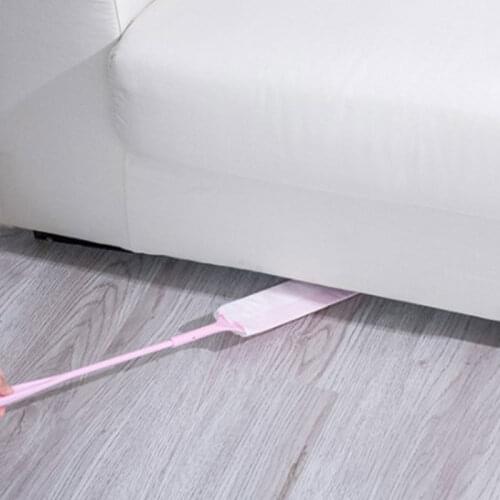 Detachable Cleaning Duster Gap Dust Brush Long Handle Mop Sweep Artifact Non-woven Dust Cleaner for Sofa Bed Household Cleaning