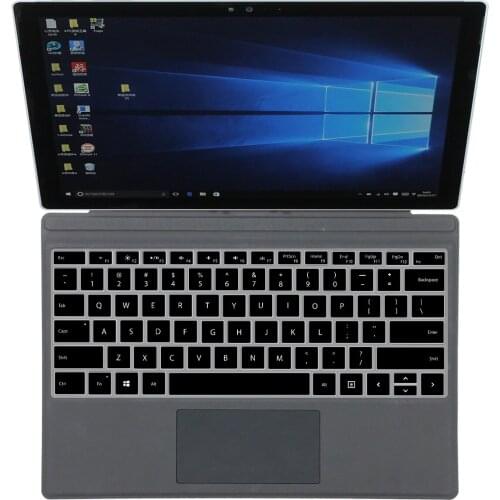 HRH Silicone Keyboard Cover Skin Protector For Microsoft Surface Pro 4 5 New Pro 6 And For Microsoft Surface Laptop Keyboard
