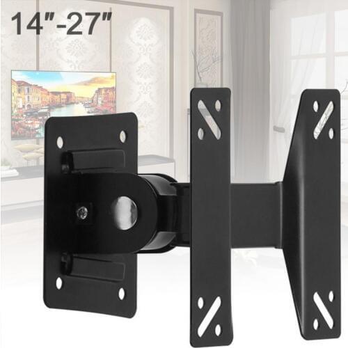 14 - 27 Inch Universal Adjustable 10KG TV Wall Mount Bracket Support 180 Degrees Rotation for LCD LED Flat Panel TV