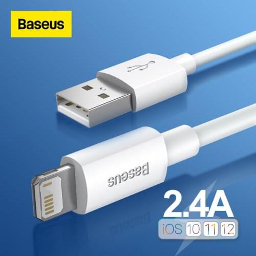 Baseus USB Cable for iPhone 7 6 Charger USB C Cable QC 3.0 Fast Charging Type-C Cable for Samsung S10 S9 Wire for Huawei Xiaomi