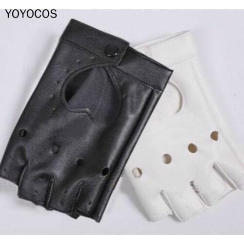 YOYOCOS Danganronpa Game Monokuma headmaster Glove Black White Cosplay Gloves Halloween Cosplay Accessories