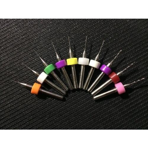10pcs 0.1mm PCB Print Circuit Board Carbide Micro Drill Bits Tool,Carbide Micro Drill Bits,CNC PCB Dremel
