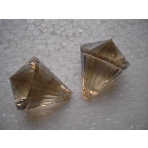 20pcs/lot 30mm Champagne crystal prism diamond ball for chandelier parts DIY door curtain crystal glass ball free shipping