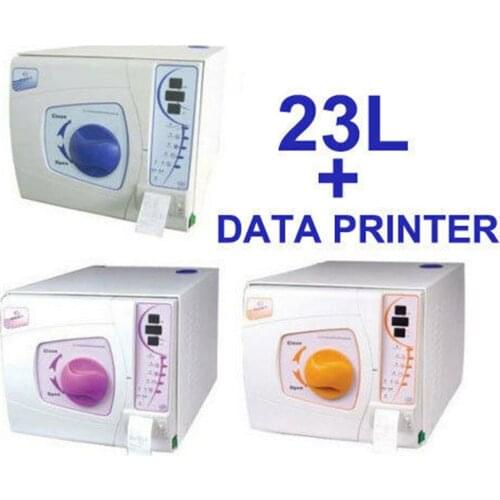 23L Dental Autoclave Vacuum Steam+Data Printer Dental Medical Set Class-B