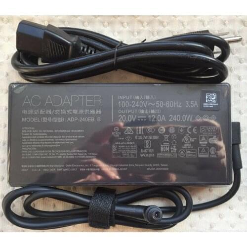 240W 20V 12A 6.0mm AC Adapter Charger For ASUS ROG Strix SCAR 15 G533QS G533QS-XS98Q G533QS-HF083TS G533QS-HQ132T ADP-240EB B