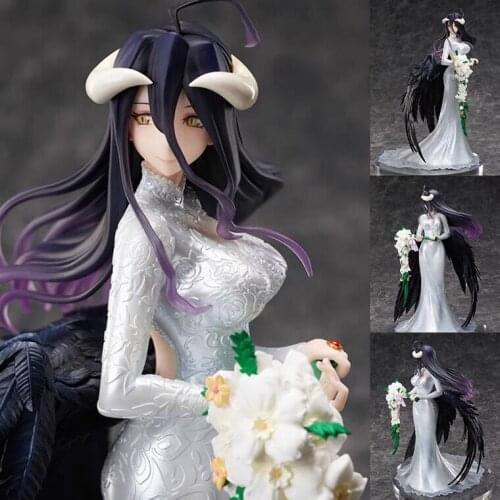 25cm F:NEX Japanese Anime UnionCreative OVERLORD Albedo Wedding Anime PVC Action Figure Toy Game Statue Collectible Model Doll
