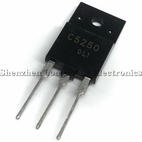 5PCS/LOT In stock 2SC5250 C5250 NPN Transistor Power Supply TO-3PF 1500V 8A Quality Assurance