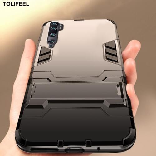 For Xiaomi Mi Note 10 Pro 5G Case Silicone Cover Anti-Knock Hard Robot Armor Slim Back Case For Xiaomi Mi 10 Pro Mi10 Lite Coque