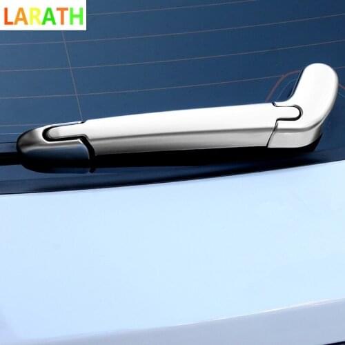 For Jaguar F-Pace f pace X761 2016 2017 Car ABS Chrome Rear Window Wiper Noozle Cover Trim 3pcs Exterior Car Styling