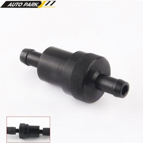 Racing in-line street auto motorcycle fuel filter 8mm aluminum washable fuel filter