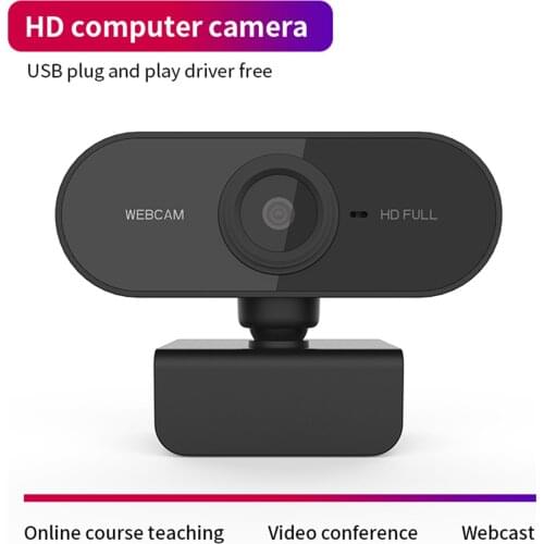 HD 1080P Webcam Computer PC WebCamera Built-in Stereo Microphone Rotatable Cameras for Live Broadcast Video Calling Conference