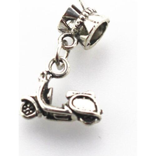 Hot selling 20pcs/lot Electrocar hanging dangle charm big hole pendant beads charm fit bracelet diy jewelry dangle charms